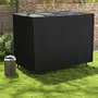 Voir la diapositive 2 : OUTSUNNY Housse de protection balancelle de jardin 3 places bâche étanche dim. 2,05L x 1,24l x 1,64H m polyester PVC haute densité noir