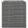 Voir la diapositive 2 : VIDAXL Boîte à coussins de jardin Résine tressée 100x97,5x104 cm Gris