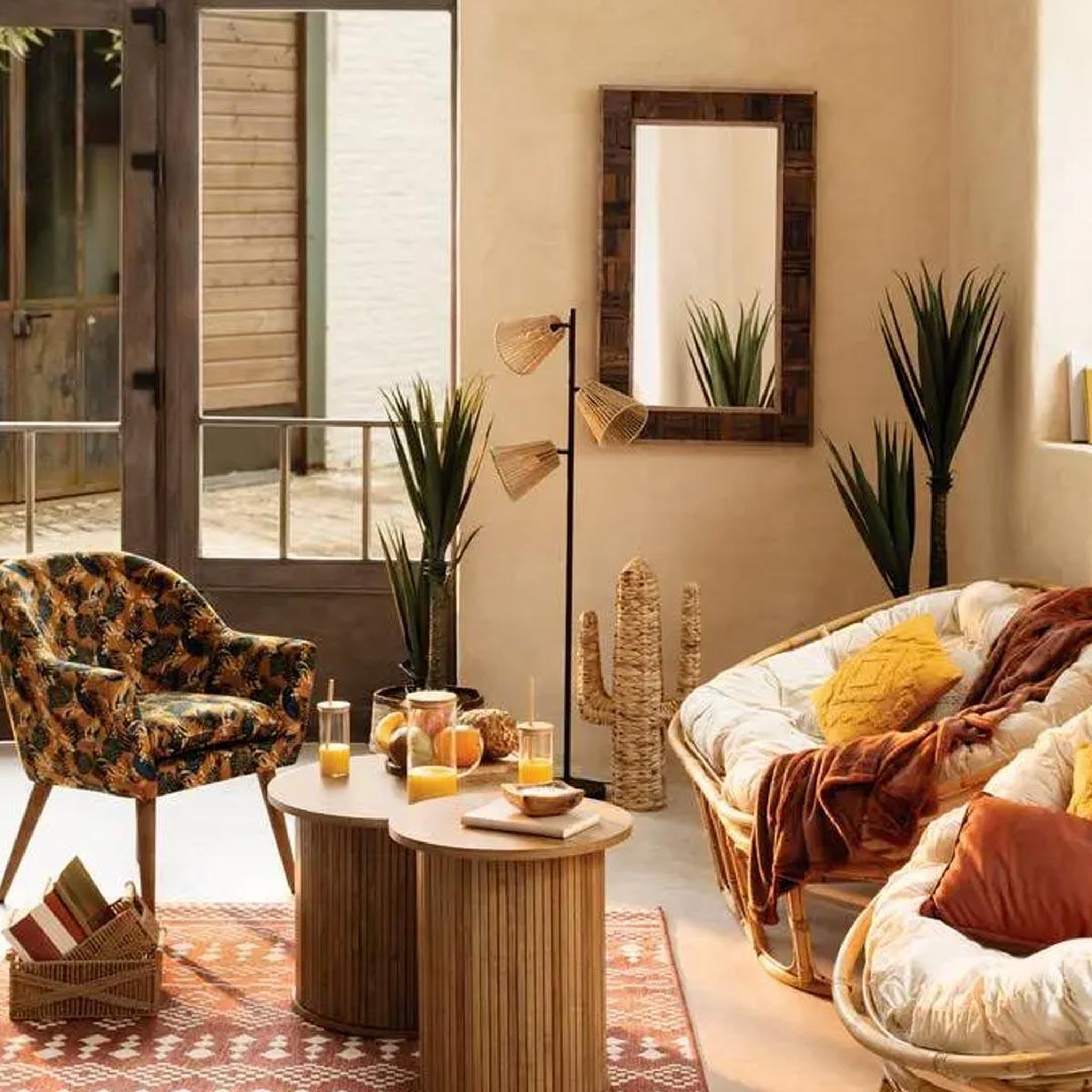Voir la diapositive 3 : ATMOSPHERA Cactus déco  hacienda  75cm naturel