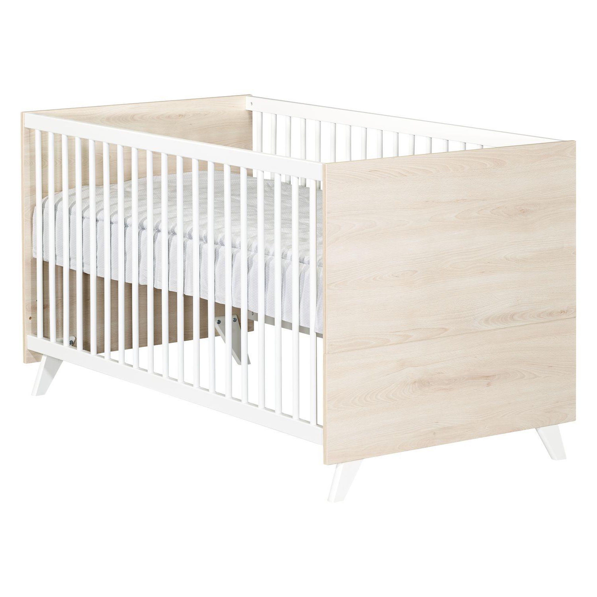 Voir la diapositive 3 : BABY PRICE  Lit bébé évolutif Little Big Bed 140x70cm SCANDI coloris naturel  