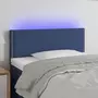 VIDAXL Tete de lit a LED Bleu 90x5x78/88 cm Tissu