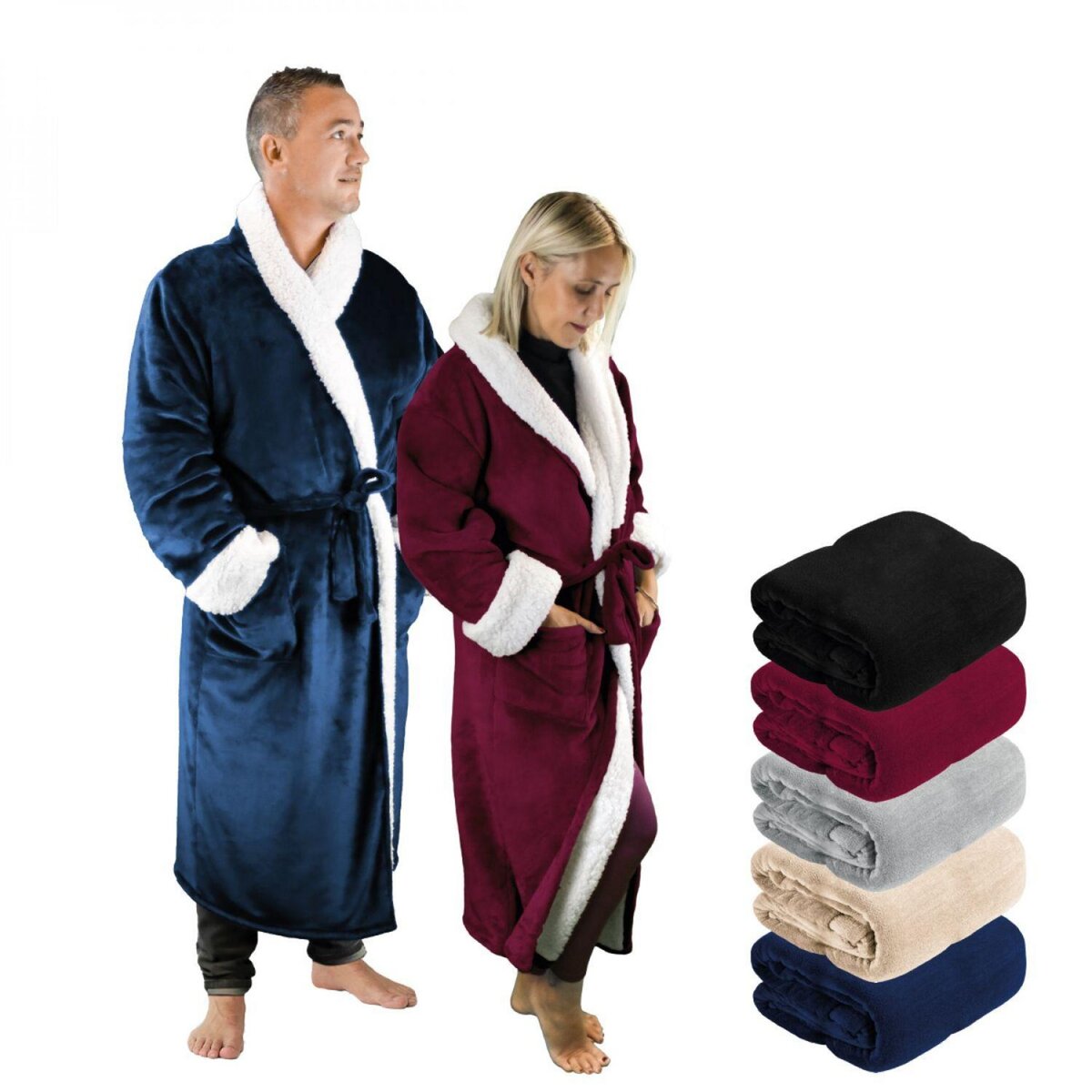 Robe de chambre best sale femme polaire pas cher