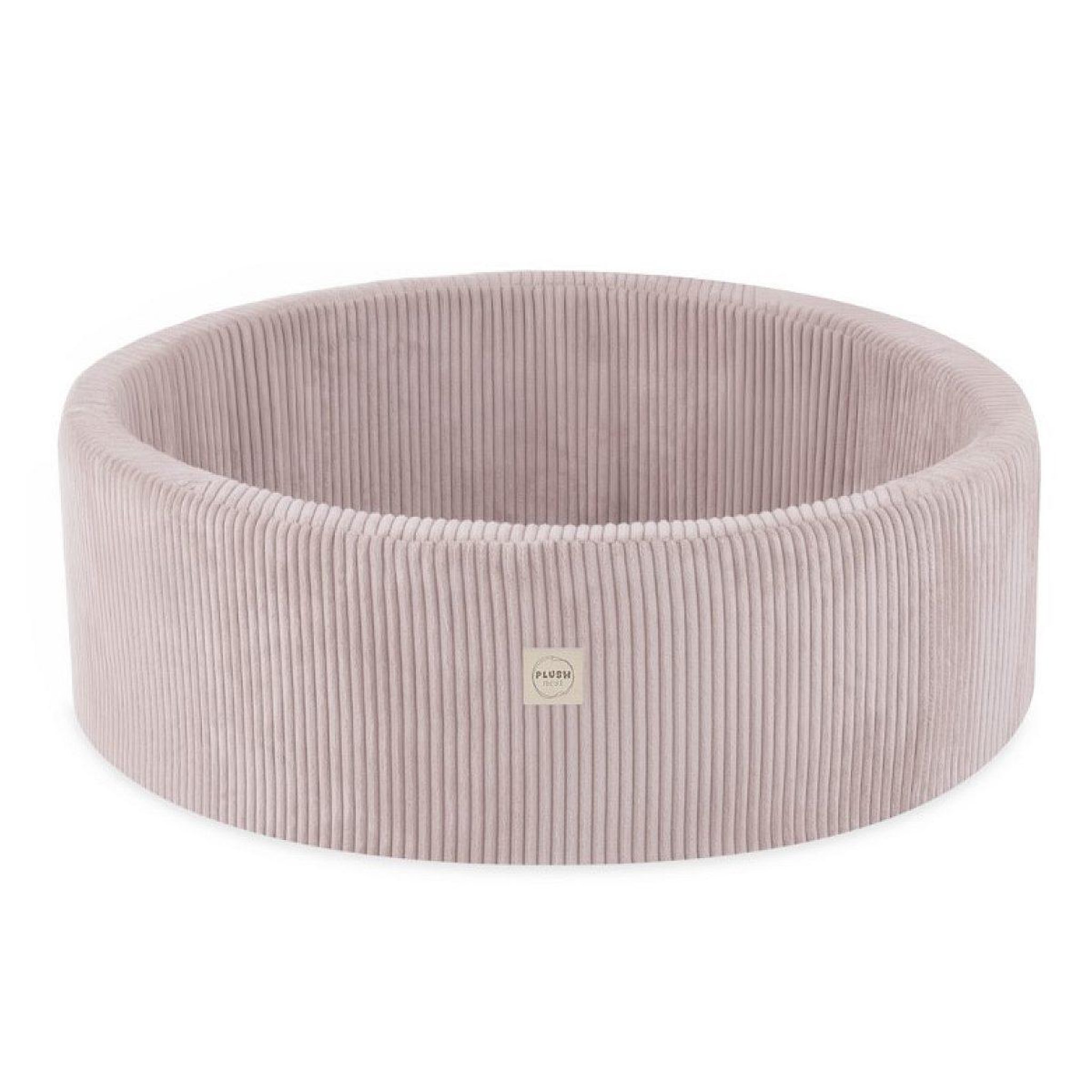 PLUSH NEST Piscine ronde 90x30 velours côtelé rose