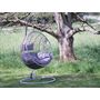 Voir la diapositive 2 : JARDIDECO Fauteuil suspendu London Gris - Jardideco