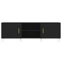 Voir la diapositive 5 : VIDAXL Meuble TV noir 150x30x50 cm bois d'ingenierie