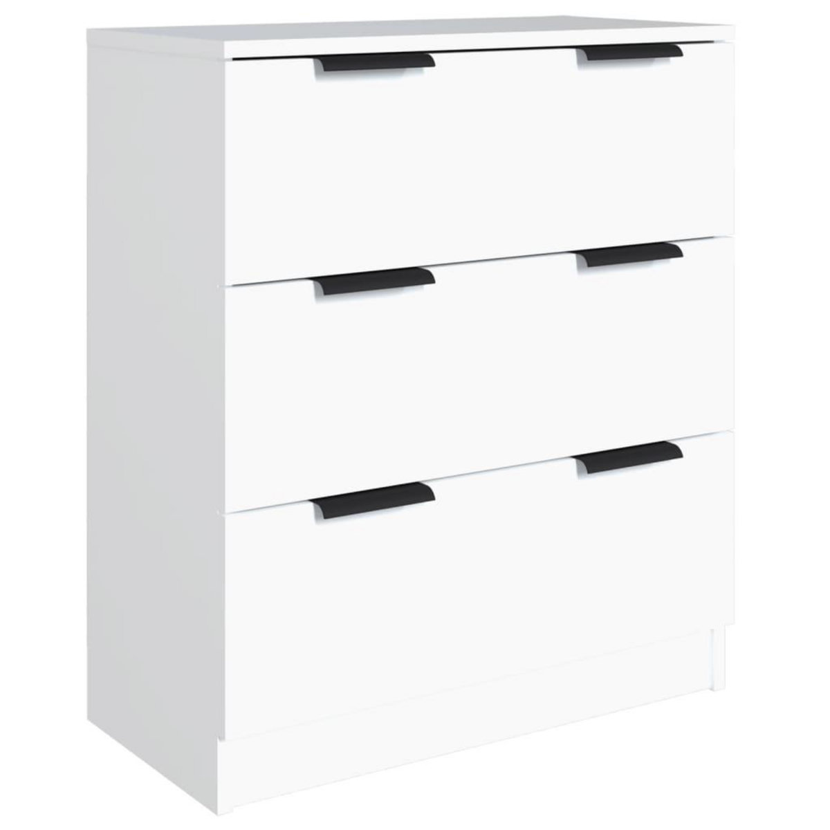 VIDAXL Buffets 3 pcs Blanc Bois d'ingenierie