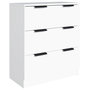 Voir la diapositive 4 : VIDAXL Buffets 3 pcs Blanc Bois d'ingenierie