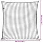 Voir la diapositive 6 : VIDAXL Filet pour remorque avec corde elastique noir 3x3 m PP