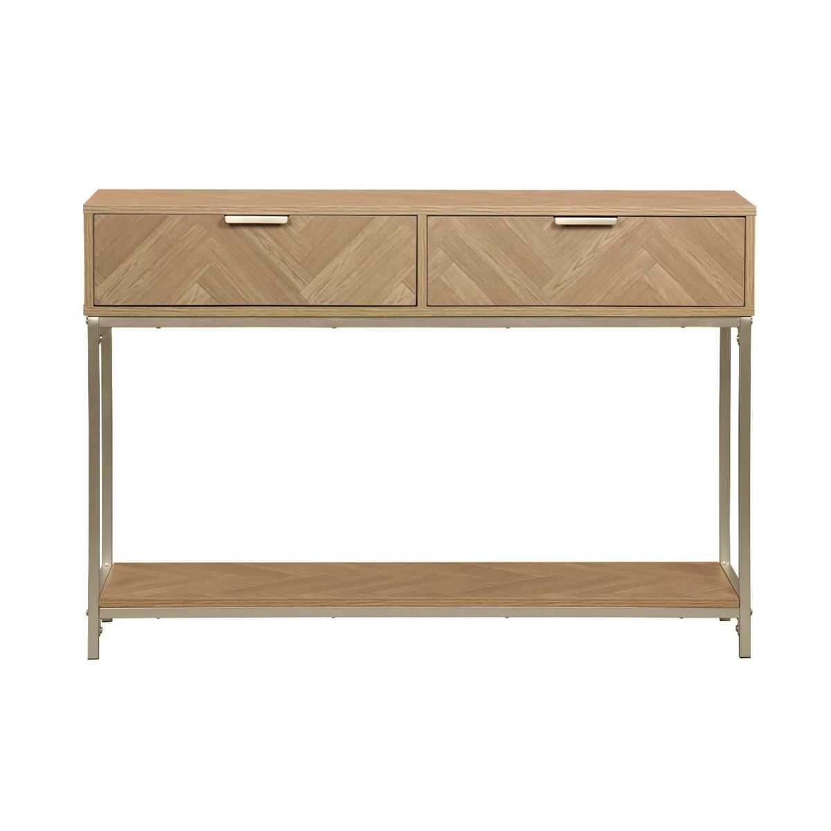 SWEEEK Console. Budapest. deux tiroirs. une étagère. L 110 x l 35 x H 75cm