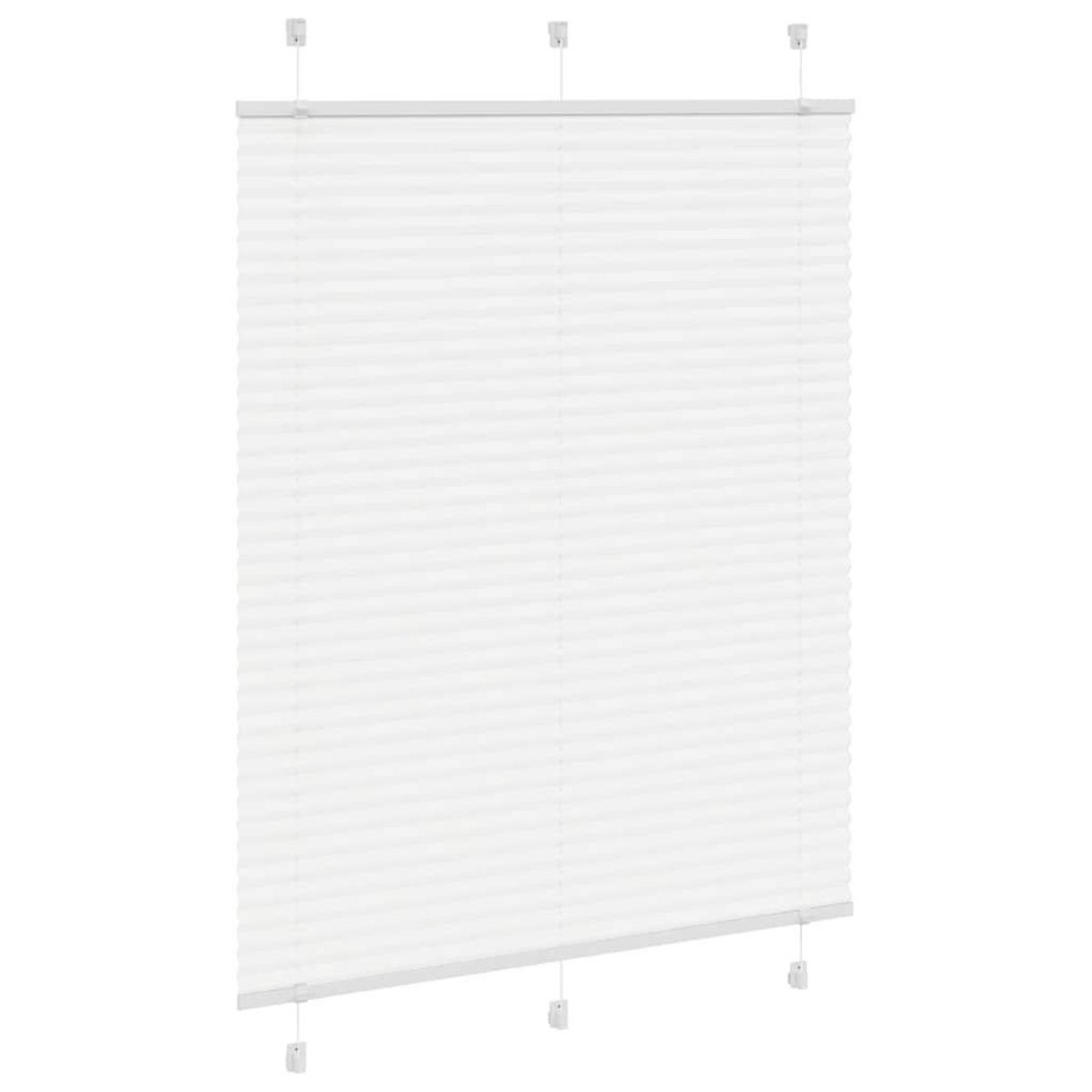 VIDAXL Store plisse blanc 105x100cm largeur du tissu 104,4cm polyester