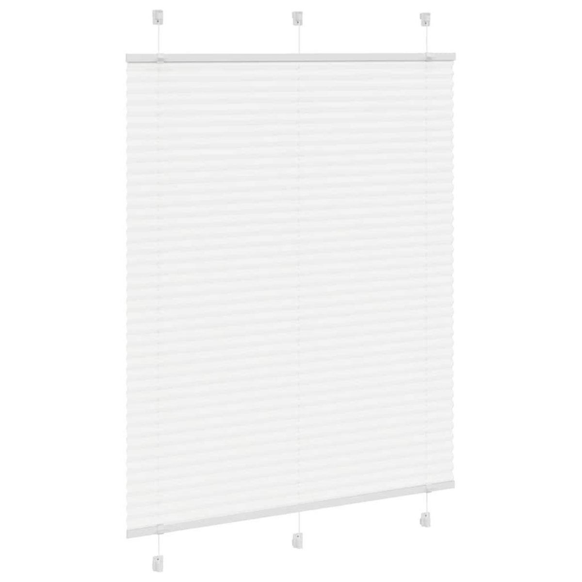 VIDAXL Store plisse blanc 105x100cm largeur du tissu 104,4cm polyester