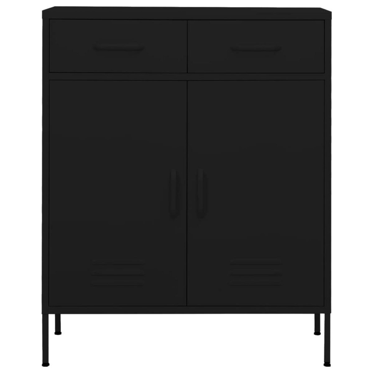VIDAXL Armoire de rangement Noir 80x35x101,5 cm Acier