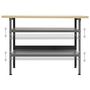 Voir la diapositive 5 : VIDAXL Etabli Gris 120x60x85 cm Acier