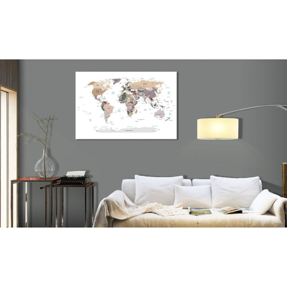 Paris Prix Tableau Imprimé  World Map : Where Today?