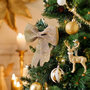 Voir la diapositive 2 : FEERIC LIGHT & CHRISTMAS Nœud Déco  Héritage  24cm Champagne & Or