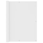 VIDAXL Ecran de balcon Blanc 120x400 cm Tissu Oxford