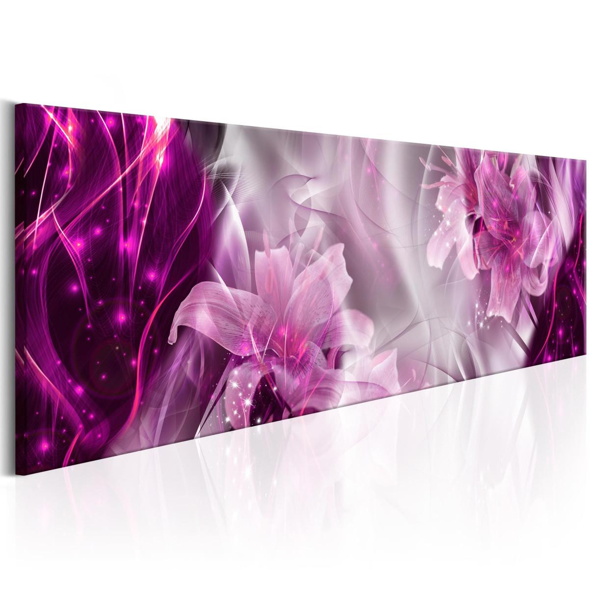 Voir la diapositive 1 : Paris Prix Tableau imprimé  purple flames