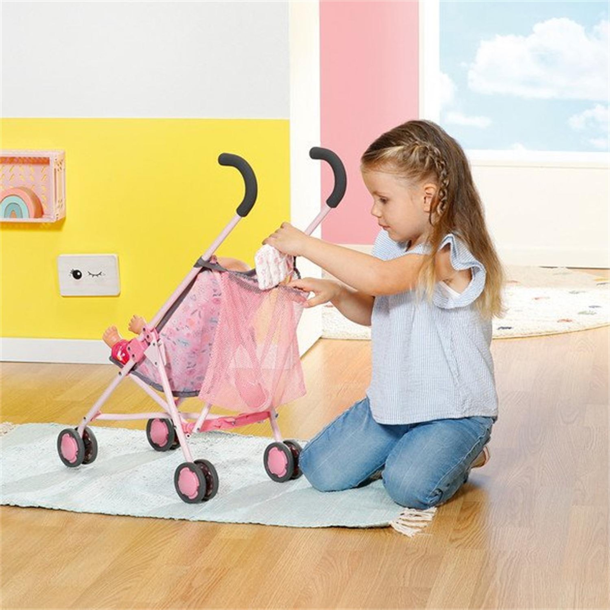 Voir la diapositive 5 : Zapf Creation Baby born Poussette avec sac