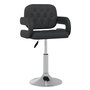 Voir la diapositive 2 : VIDAXL Chaises pivotantes a manger lot de 6 noir similicuir