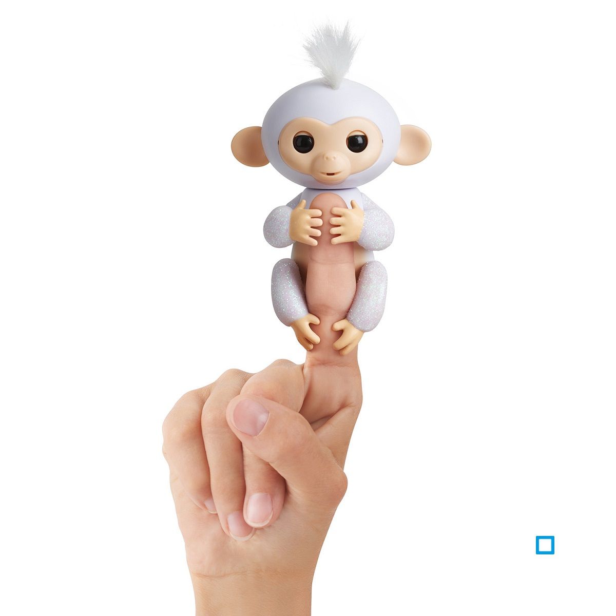 WOWEE Fingerlings Glitter Singe Blanc Intéractif