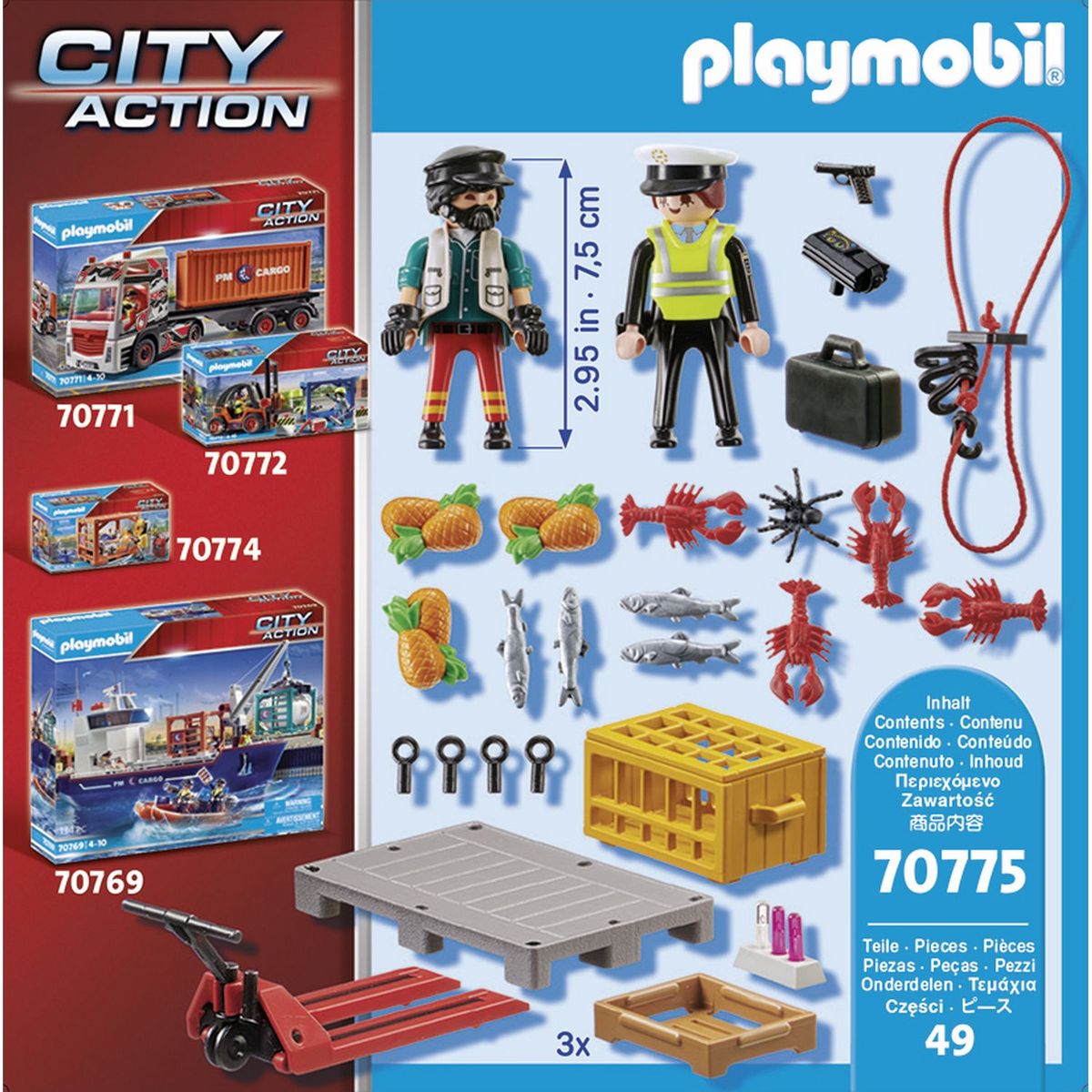 PLAYMOBIL 70775 - CITY Action - Ouvrier et douanière