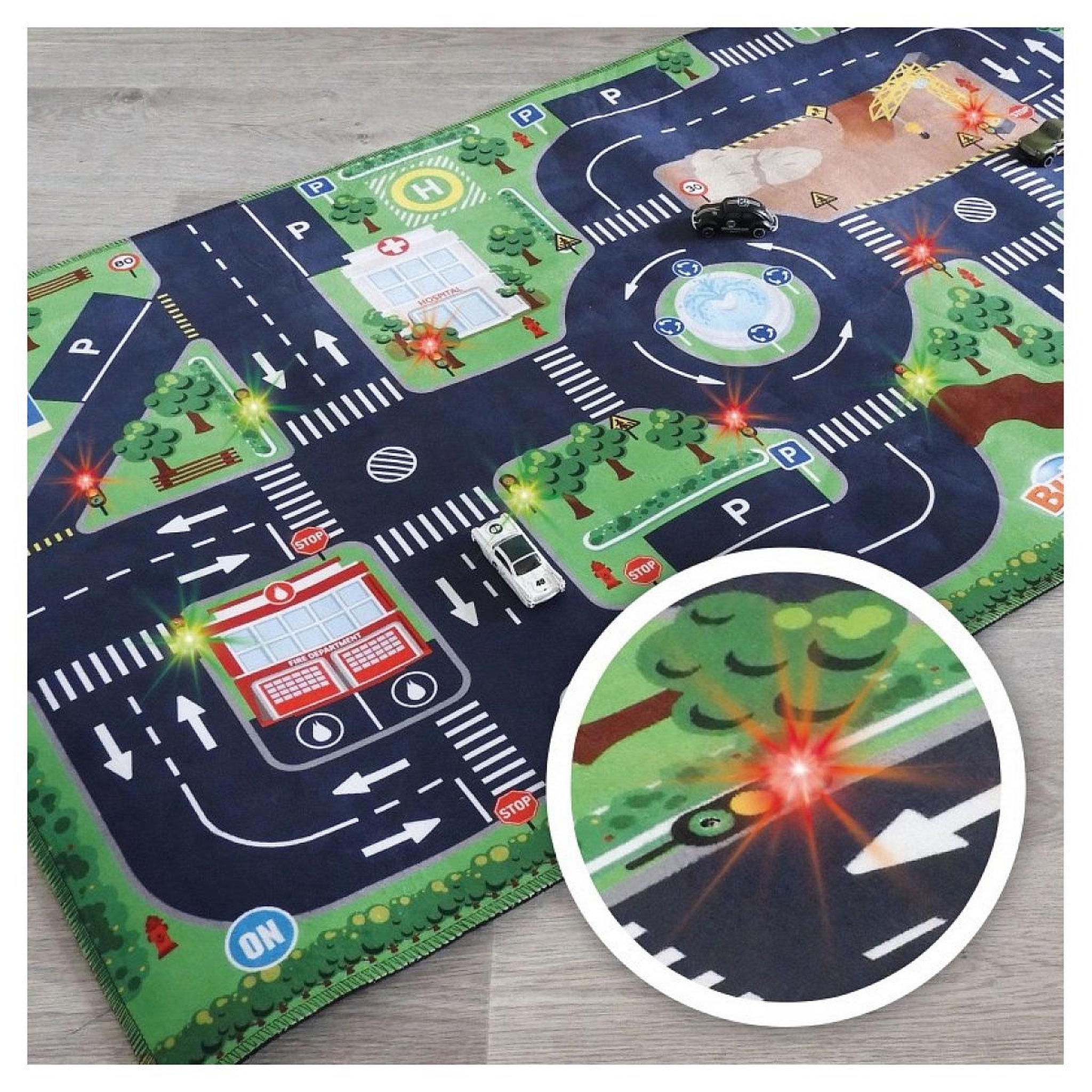 Voir la diapositive 3 : BUKI Tapis voiture lumineux route et signalisation – buki