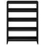 Voir la diapositive 4 : VIDAXL Etagere a chaussures noir 60x25x81 cm bois d'ingenierie