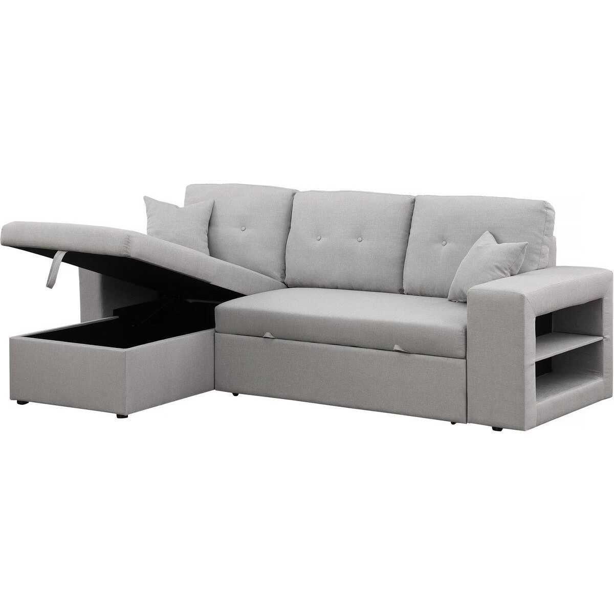 Habitat et Jardin Canapé d'angle convertible/réversible  Axel  - 3 places - Gris clair