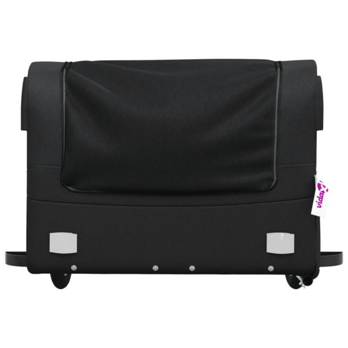 VIDAXL Remorque de vélo noir 45 kg fer