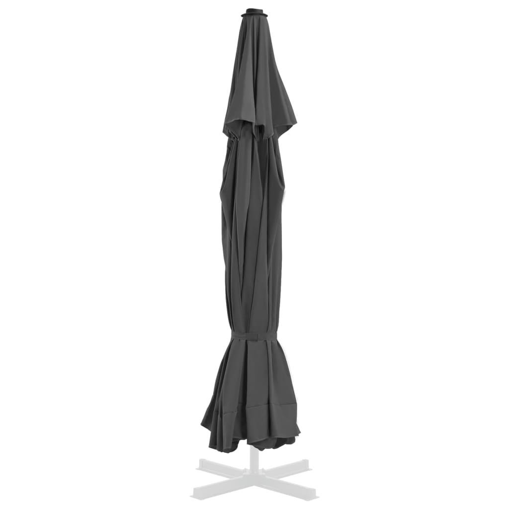 Voir la diapositive 3 : VIDAXL Tissu de remplacement pour parasol d'exterieur Anthracite 500cm