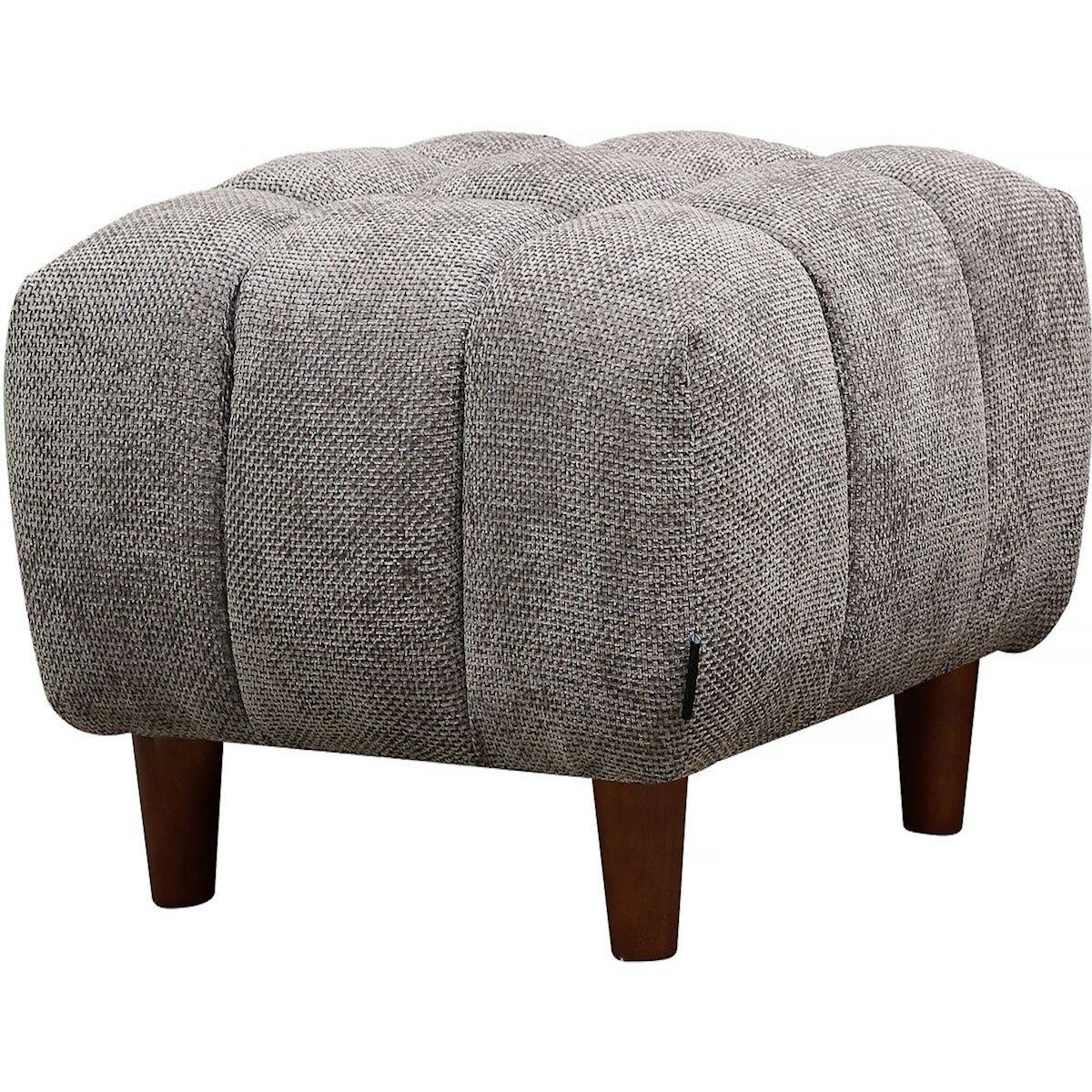Habitat et Jardin Ottoman pour canapé droit  Matignon  - 70 x 70 x 46 cm - Gris
