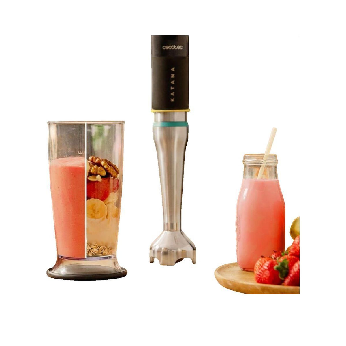 CECOTEC Mixeur plongeant Cecotec Katana 15 TotalDestroy Chop B Noir