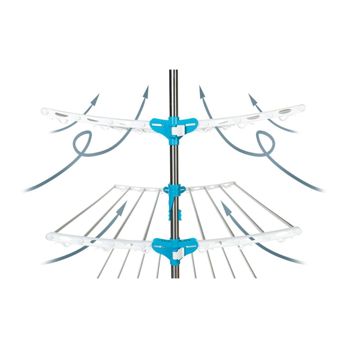 Idomya E. Séchoir PERFECTA 4 niveaux - 40M d'étendage 
