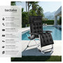 Voir la diapositive 2 : tectake Chaise longue Pliable noir