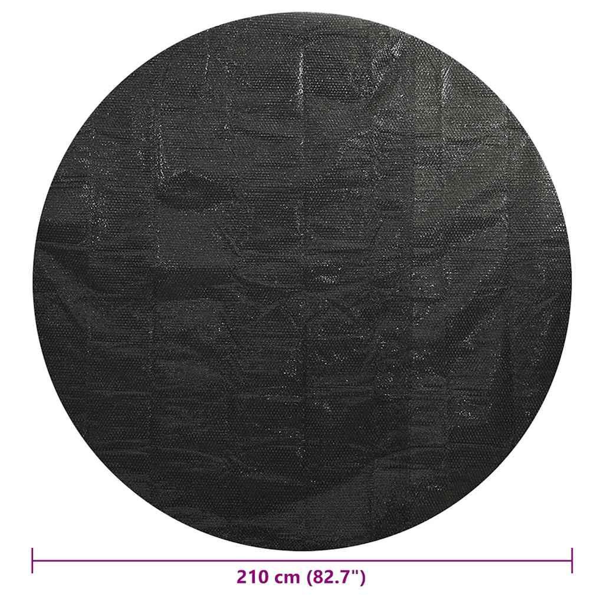 Voir la diapositive 6 : VIDAXL Couverture de piscine Noir 210 cm PE
