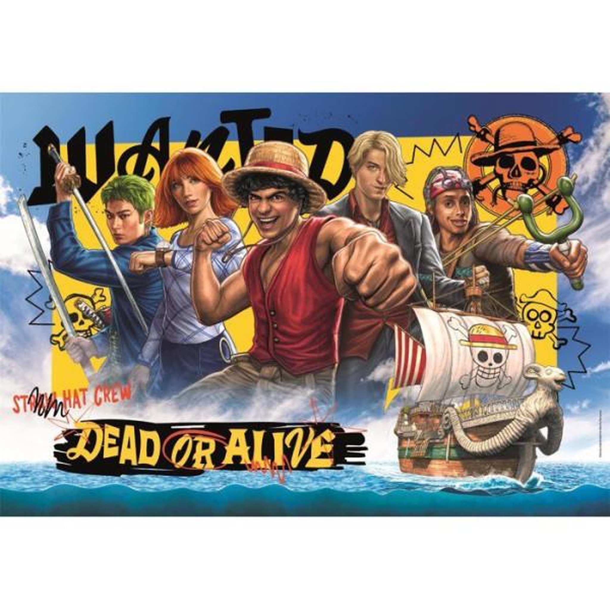 Voir la diapositive 2 : CLEMENTONI Clementoni - One Piece - Puzzles 104 Pieces Super - Puzzle enfant - Des 6 ans - 48.5 x 33.3cm