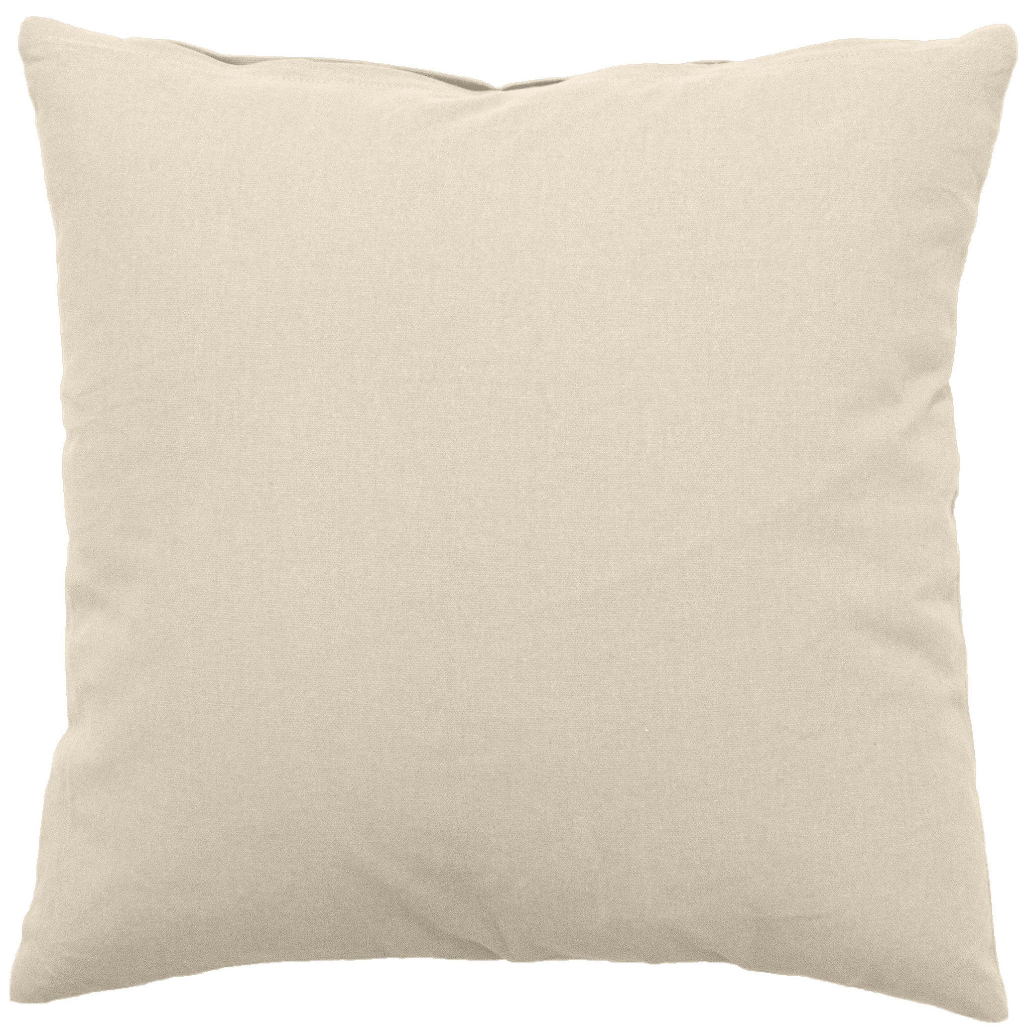 TOILINUX Coussin uni effet Bachette déhoussable - 60 x 60 cm