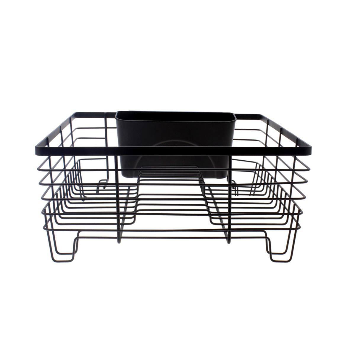 Égouttoir à vaisselle en métal noir 