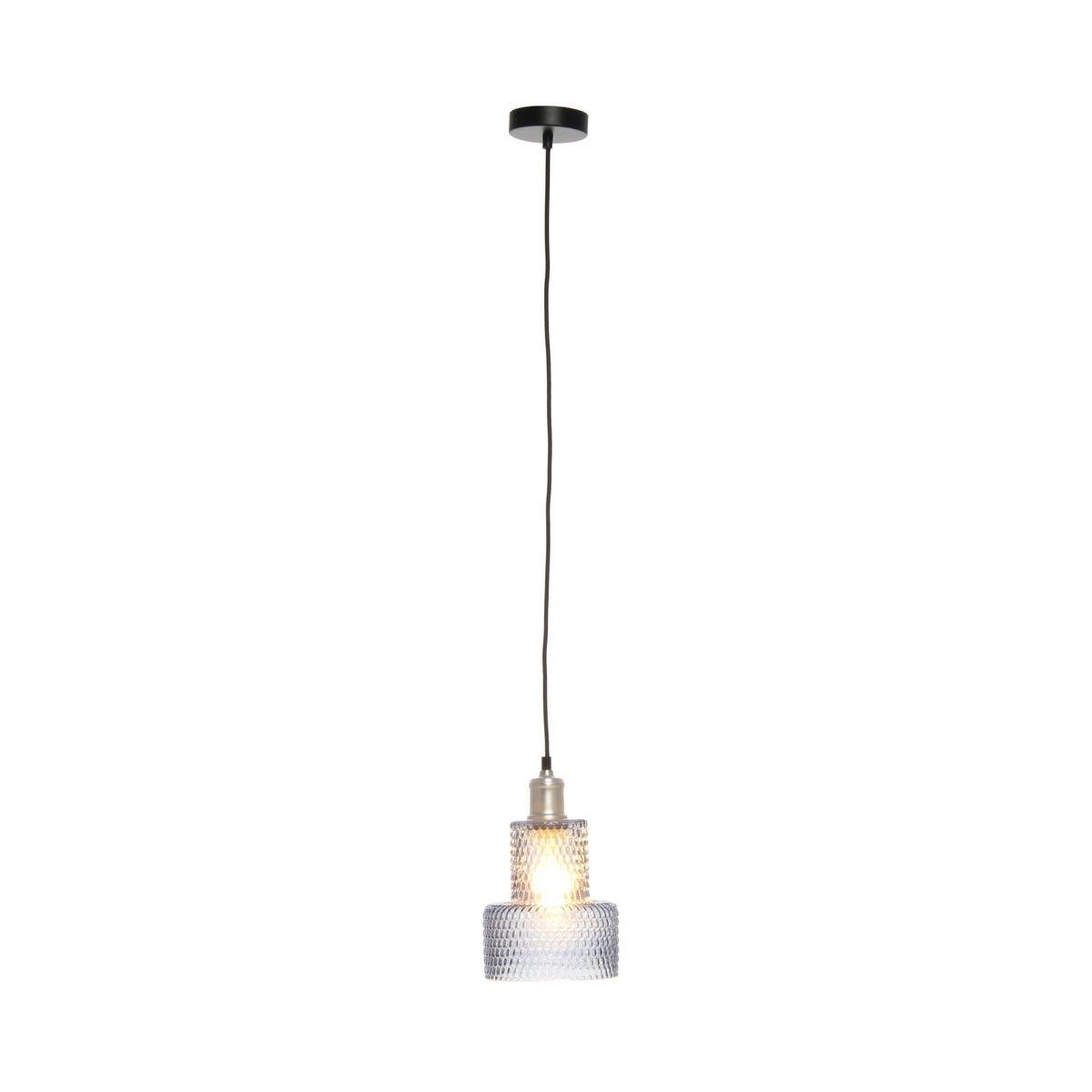 Voir la diapositive 4 : Paris Prix Lampe suspension en verre  mona  27cm bleu
