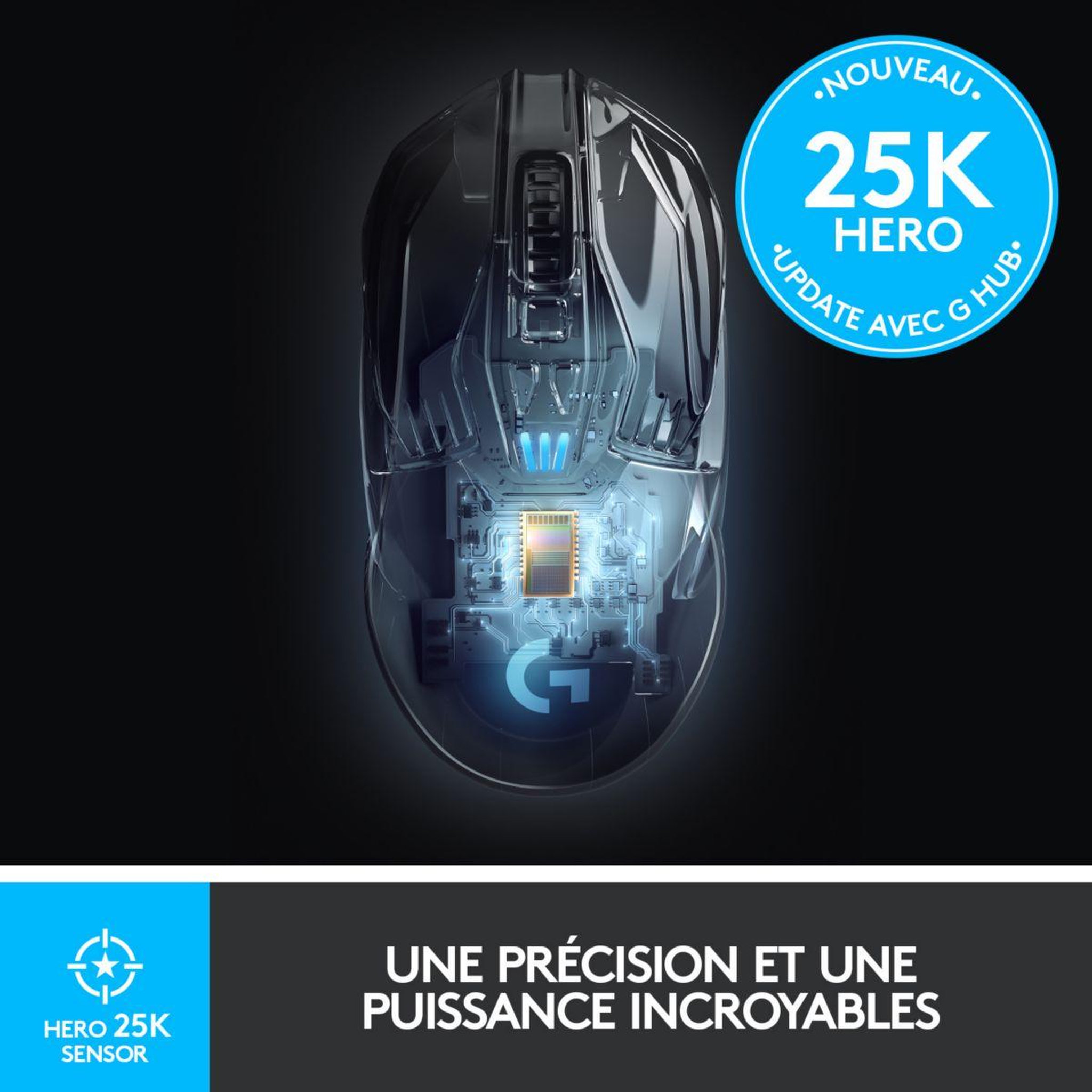 Voir la diapositive 3 : Logitech Souris Gamer Sans Fil G903 Lightspeed
