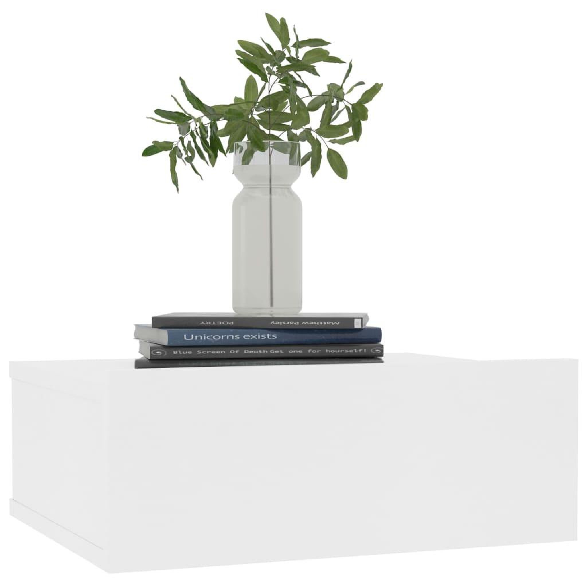 Voir la diapositive 3 : VIDAXL Tables de chevet flottantes 2 pcs Blanc bois d'ingenierie