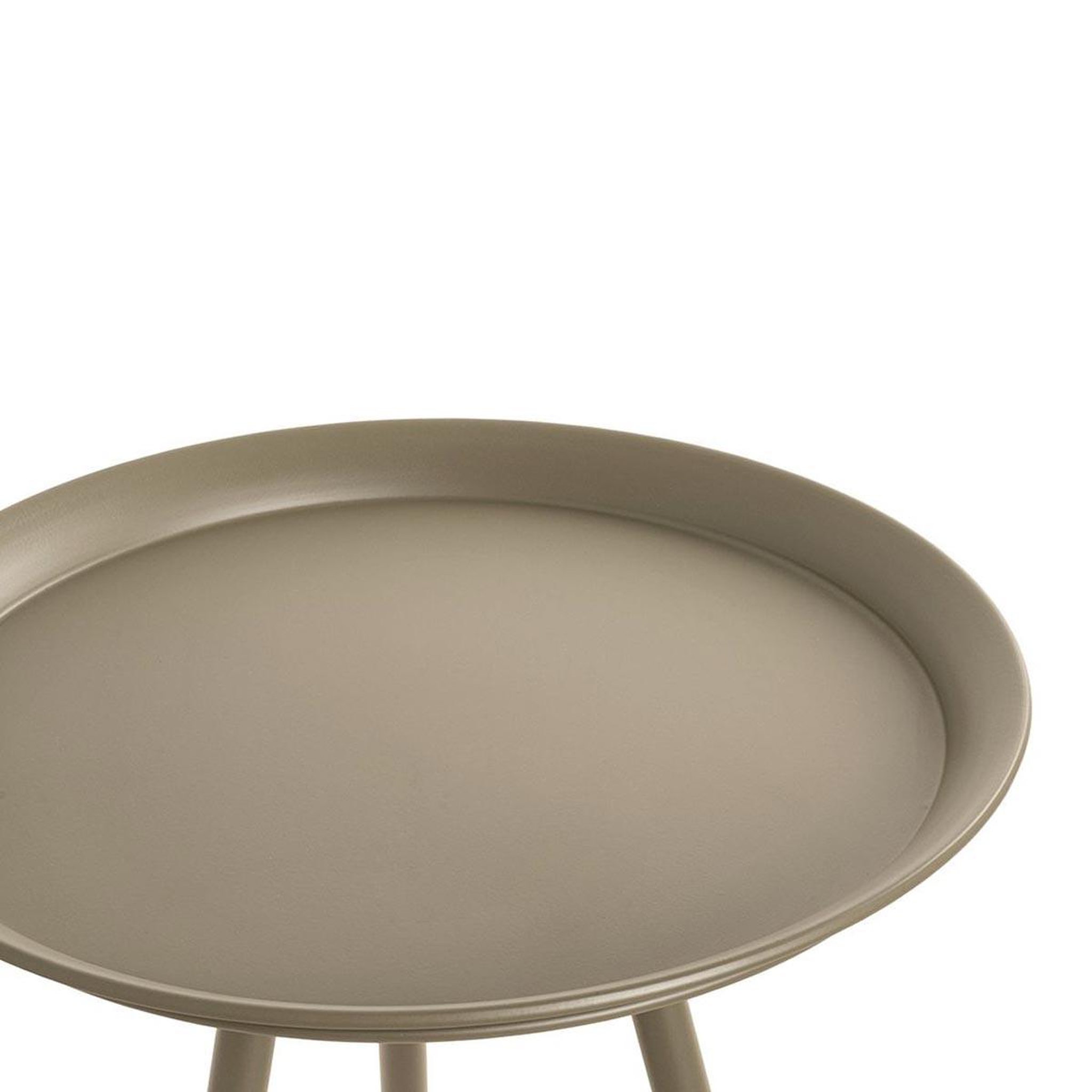 Voir la diapositive 2 : Paris Prix Table d'Appoint Ronde  Trevor  47cm Kaki