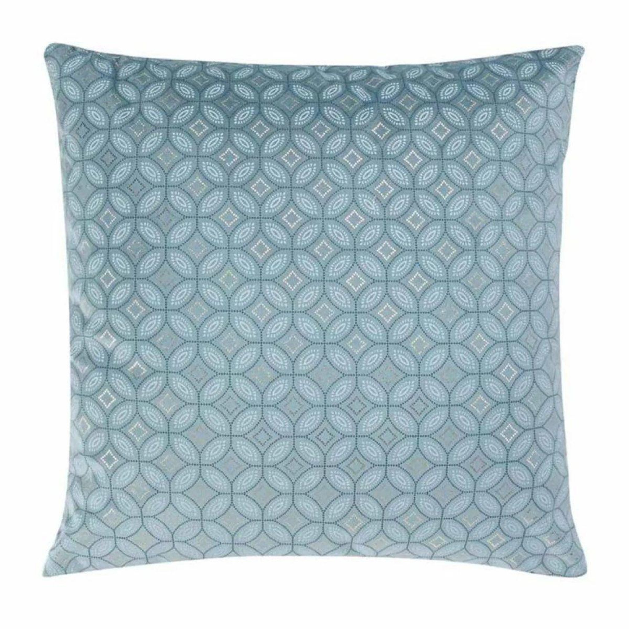 Douceur d'Intérieur Housse de coussin déco  kansas  40x40cm bleu