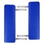 VIDAXL Table pliable de massage Bleu 3 zones avec cadre en aluminium