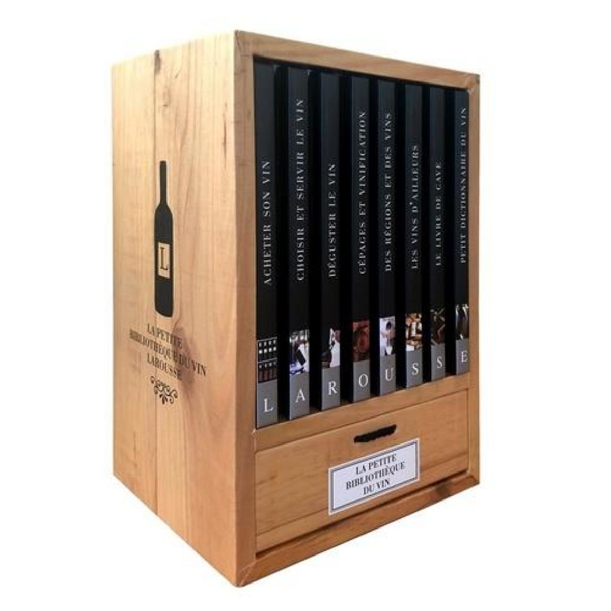 LA PETITE BIBLIOTHEQUE DU VIN. AVEC 8 LIVRES : ACHETER SON VIN ; CHOISIR ET SERVIR LE VIN ; DEGUSTER LE VIN ; CEPAGES ET VINIFICATION ; DES REGIONS ET DES VINS ; LES VINS D'AILLEURS ; LE LIVRE DE CAVE ; PETIT DICTIONNAIRE DU VIN, Dovaz Michel