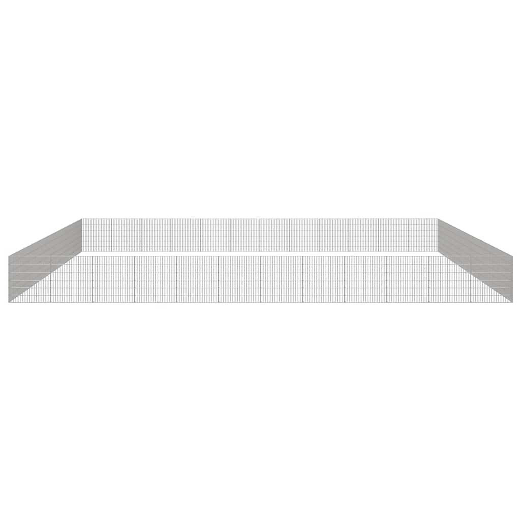 Voir la diapositive 5 : VIDAXL Enclos pour animaux en liberte 48panneaux 54x60cm fer galvanise