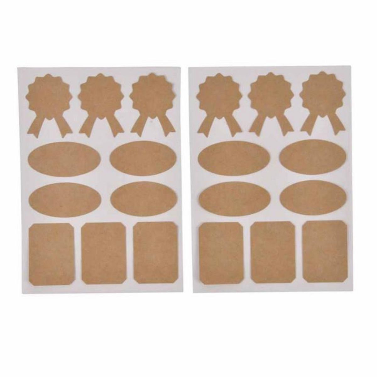 Paris Prix Lot de 20 Stickers Déco  Craft  13x18cm Naturel