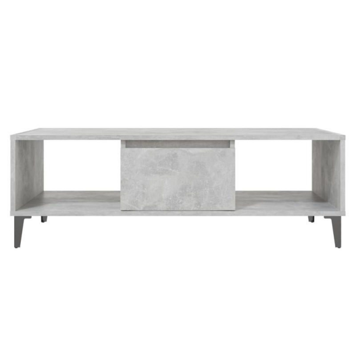 VIDAXL Table basse gris béton 103,5x60x35 cm bois d ingénierie