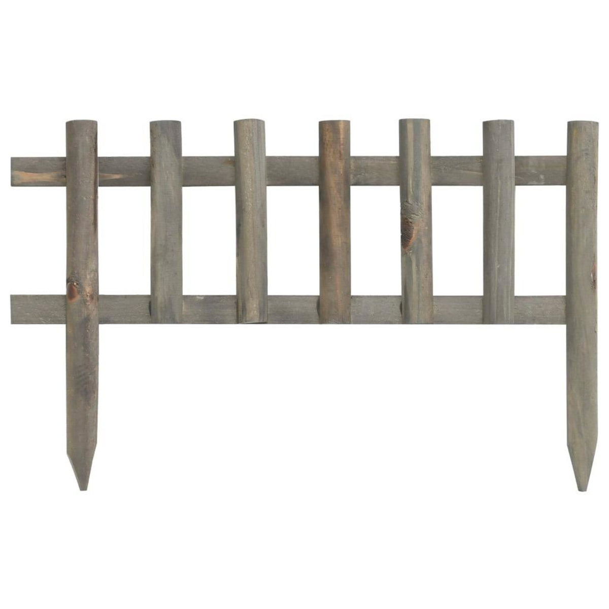 VIDAXL Bordure de jardin 10 pcs Bois de sapin 4,4 m