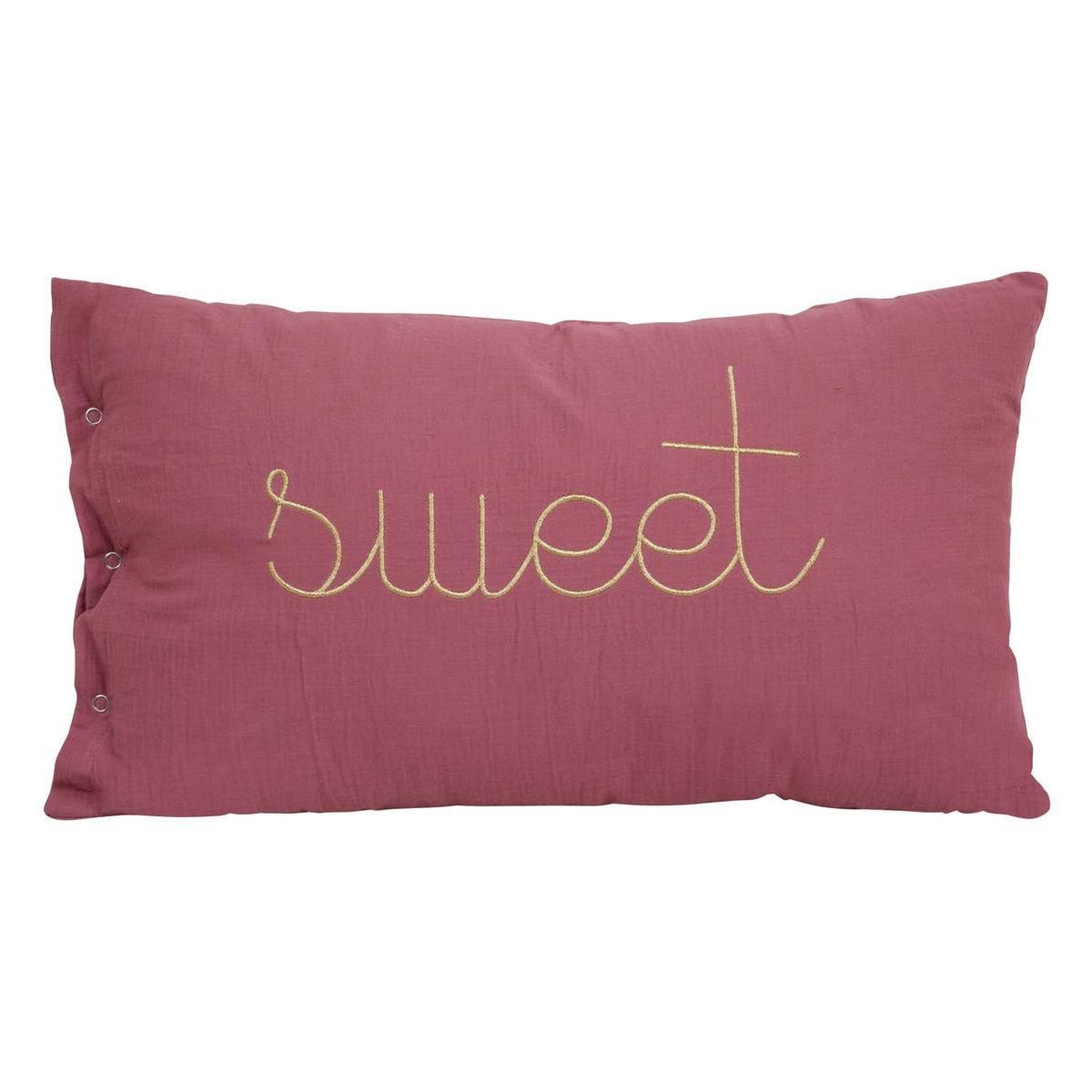 Voir la diapositive 1 : Atmosphera Kids Coussin déco  lili  30x50cm rose antique